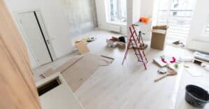 Home being renovated