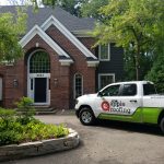 Apple Roofing Truck Homeowner Drivway Brick Home 3 150x150