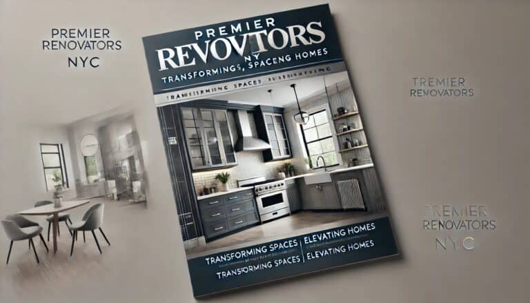DALL·E 2024 11 30 12.40.02 A professional and visually appealing cover photo design for Premier Renovators NYC a business specializing in kitchen and bathroom remodeling. The 768x439