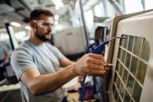 HVAC maintenance performed by HVAC Technician