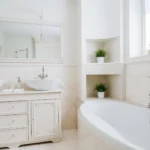 bathroom remodel white rustic look 150x150