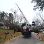 large crane work tree removal 150x150