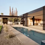 large patio full window wall backyard pool 150x150