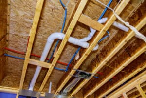 Plumbing system in a new home
